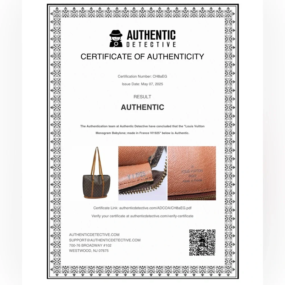 Authentic Louis Vuitton Monogram Babylone Purse - Picture 11 of 11